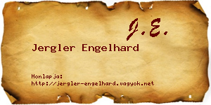 Jergler Engelhard névjegykártya